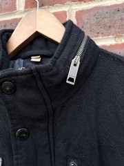 Burberry Mens Wool Gilet Jacket MEDIUM Hooded Prorsum Brit Pockets Bodywarmer