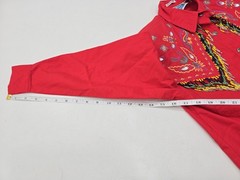 Vintage Southwest Canyon Cowboy Western Shoulder Pads Beads Red Size S Womens