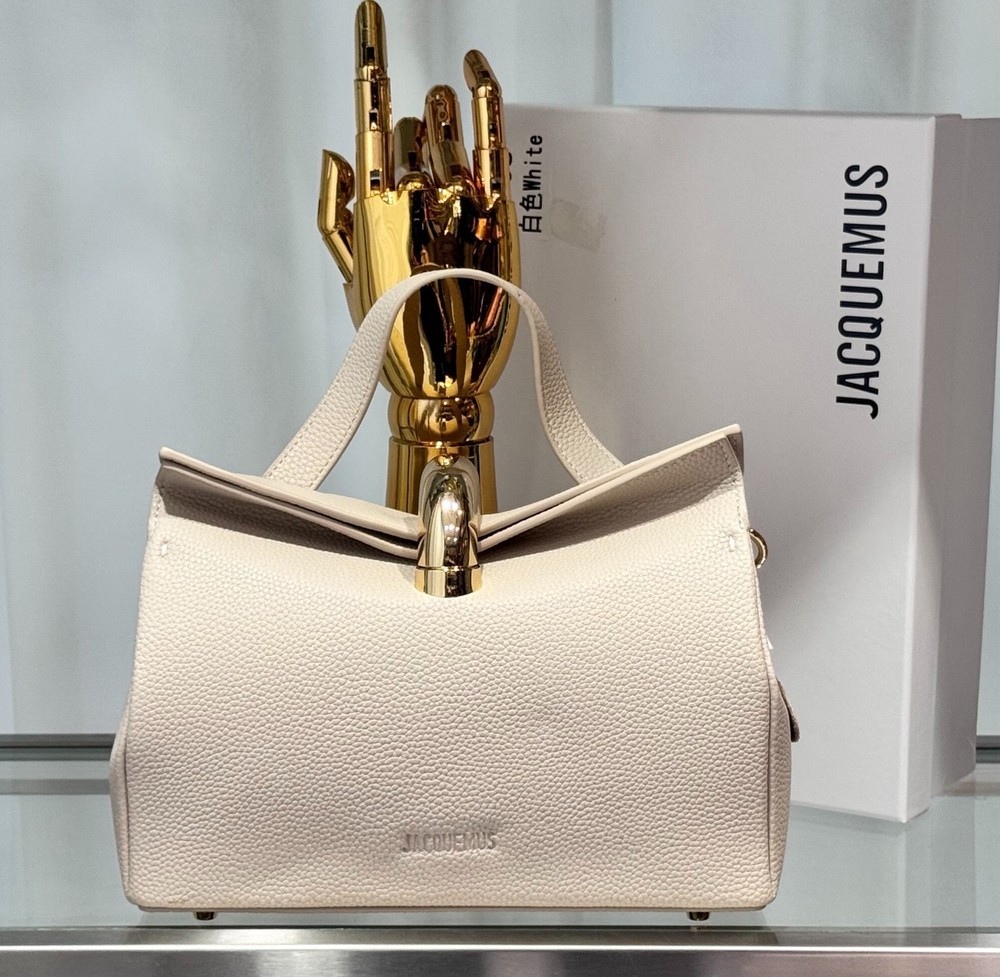 Jacquemus Le Valerie Top Handle Bag Women Grained Leather Shoulder