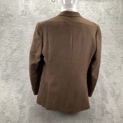 Stafford Merino Wool Sport Coat Men’s 44L Brown Two Button Double Vented Blazer