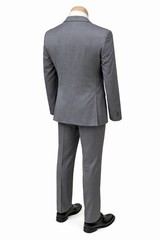 Men’s Michael Kors Grey Tuxedo with Pants & Vest 3 Piece Suit Free Shipping