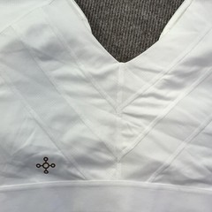 Tommie Copper Sports Bra Womens 3XL White Front Zip Compression Copper Znergy