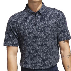 $80 Men’s Adidas Ultimate365 Micro Argyle Polo – Collegiate Navy/Grey -Small-New