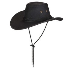 Western Cowboy Cowgirl Hat with Adjustable Strap Men Women Retro Wide Brim Mesh