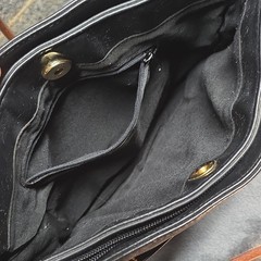Bocelli New York Black/Brown Shoulder Bag Zip & Magnetic, Multi Compartments