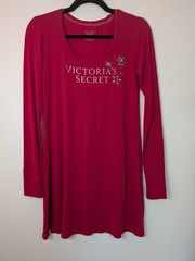 Victoria’s Secret Pink and Navy Striped Scoop-Neck Sleepwear