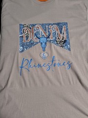 Denim and Rhinestone Hanade Tshirt