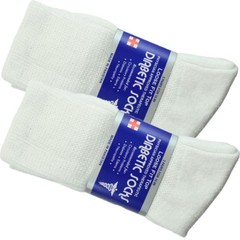3 6 12 Pairs Lot Men’s Circulatory Diabetic Crew Socks Plain Colors Size 9-15