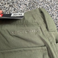 NEW Under Armour Storm1 Tactical Cargo Pants Mens 32×32 Olive Green Ripstop Work