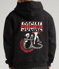 Social Distortion Punk Rock Band Men’s Black Zip Hoodie (Multiple Variations)