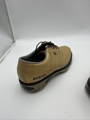 Foot-Joy DryJoys Mens Gold Purdue Shoes, Soft Spikes, Size 12