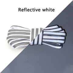 Flat Round Reflective Shoelaces Luminous Semicircle Shoelace Colorful Starry Las
