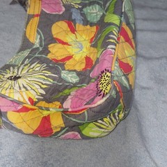 Vera Bradley Floral Multicolor Shoulder Bag Zip Closure Inner Pockets