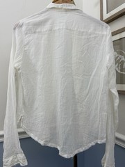 ⭐Free People Drew Tuxedo | MEDIUM | Gauzy Breezy Optic White Blouse Top