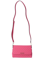 Michael Kors Jet Set Medium Convertible Pouchette Crossbody Electric Pink MK