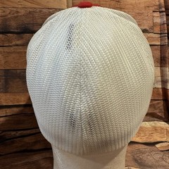 King Country Trailer Red White Mesh Trucker Hat Cap L/XL Flexfit Truck Crown
