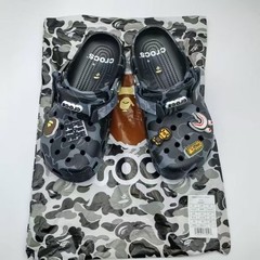 Crocs BAPE Black Camo Classic Clog Men’s US Size Hype Streetwear Limited Edition