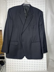 Lauren Ralph Lauren Men’s Pinstripe Suit Jacket Light Grey Wool Blend 44S