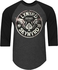 LYNYRD SKYNYRD CIRCLE PUNK ROCK SHIRT RAGLAN 3/4 SLEEVE (Multiple Variations)