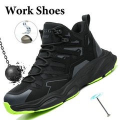 Mens Lightweight Sneakers Indestructible Shoes Steel Toe Work Boots Safety Shoes