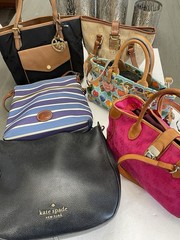LOT Of 6 Designers Hand Bag Purses Dooney& Bourke MK,Kate Spade,
