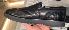 Zilli Calf Crocodile Monk Strap Loafer with Cashmere Lining 12 (Eu 45) Shoes $5k