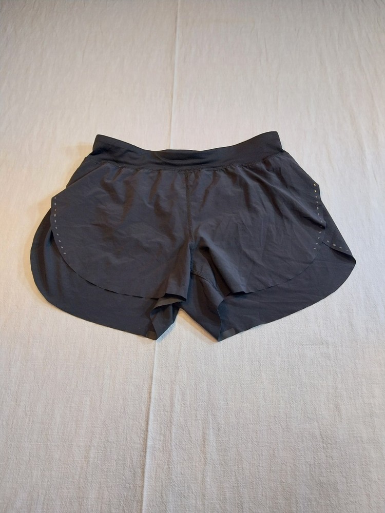 Lululemon Black Running Shorts Women’s UK 10 US 6 Lightweight Reflective