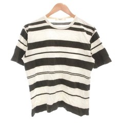 Edifice Men’s White Moss Color Striped T-Shirt S Round Neck Good Condition