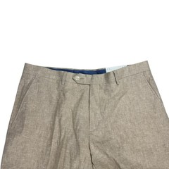 Tommy Hilfiger Mens Hall Modern Fit Linen Blend Suit Pants Tan 36×30