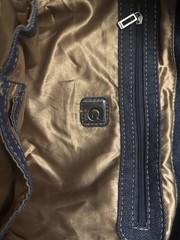 Vtg Guess Y2K Women’s Large Denim Tote Shoulder Bag Quilted Purse
