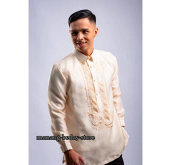 Barong Tagalog for Men Pina Organza w/ Lining Timeless Cream
