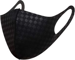 Luxury Fashion Black Face Mask Cooling Protex UPF 50+ Reusable Washable