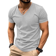 Summer American Style Quick Dry Men V Neck T-Shirt