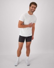 Hanes Men’s White Crewneck T-Shirt 6-Pack Undershirt Tee TAGLESS FreshIQ Comfort