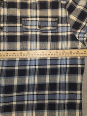JACHS NY Flannel Plaid Blue Size L Button Up Long Sleeve Shirt