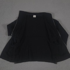 Varley Jacket Womens Medium Black Palen Longline Zip Through DoubleSoft Sweat