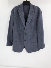 Stafford Sport Coat Mens 44S American Wool Houndstooth unstructured unlined peak