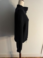 EUC Varley DoubleSoft Betsy Funnel Neck Sweatshirt Black Size Small