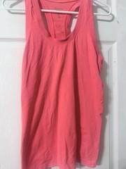 Athleta Women’s M Pink Solid Scoop Neck Racerback Lightweight Knit Tank Top