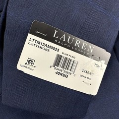 Lauren Ralph Lauren Mens UltraFlex Lattimore Classic Fit Suit Jacket Navy 40R
