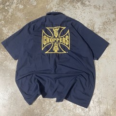 Vintage 90s West Coast Choppers Jesse James Skate Button Up