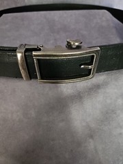Men’s Belt Leather Ratchet Belts Automatic Buckle 1.37inch Width