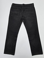 Zara Man Men’s Black Straight Jeans Size 32 Regular Dark Wash Condition