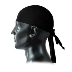 Durag Skull Cap Head Wrap Biker Motorcycle Du Do Black Bandana Paisley Doo Rag