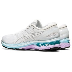 Asics Gel-Kayano 27 Womens Running Shoes Size 8 M White/Pure Silver