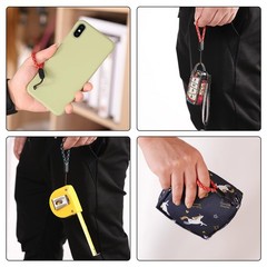 Finger Lanyard, 4.72inch Adjustable Wrist Neck Lanyards Nylon Finger Strap Po…