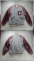Howe athletic Apparel Naugalite Letterman Varsity Bomber Jacket USA Made Size 40