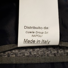 SPADA Roma Sport Coat Men 44 (EU 54) Wool Polyamide Knit Surgeon Cuff Italy Made