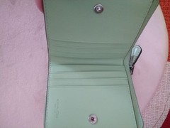 Mint Green Folded Wallet Price Reduced to 11 000 Yen