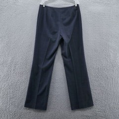 Talbots Collection Womens Plaid Dress Pants 12 Blue Stretch Four Button Career